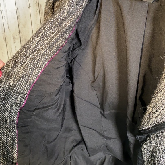 White House Black Market Tweed Peplum ZipUp Blazer - Picture 5 of 8